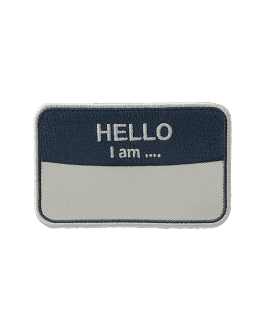 Hello, I Am... Embroidery + Twill Patch