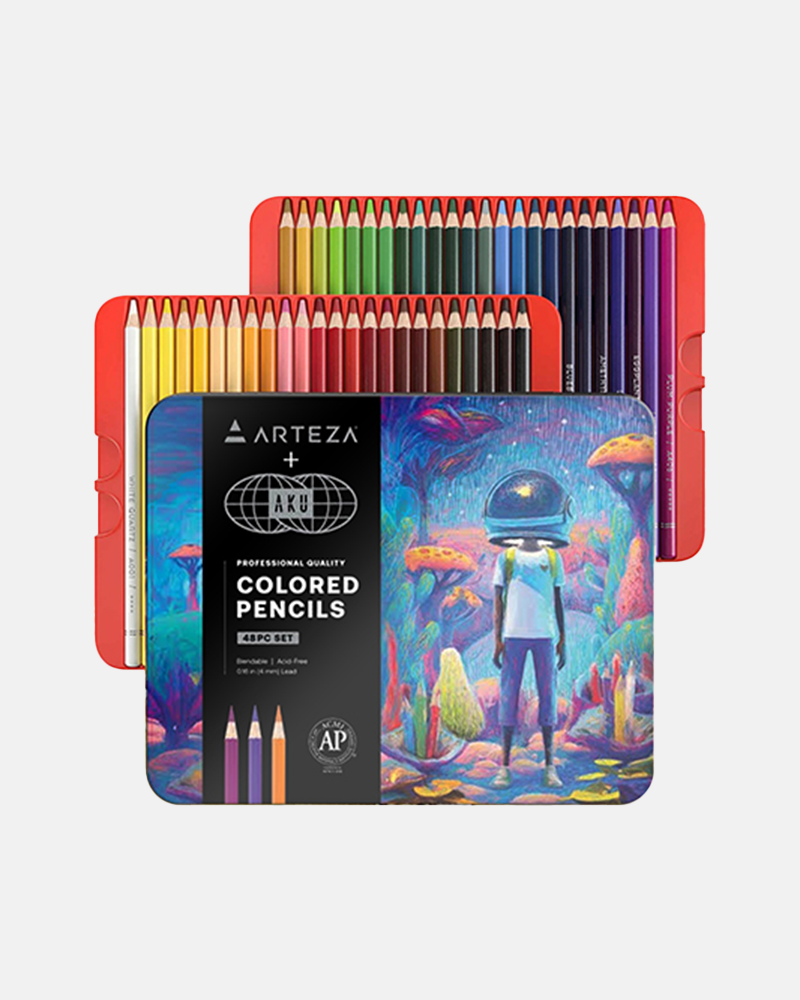 Aku Artist Grade Colored Pencils, Set of 48