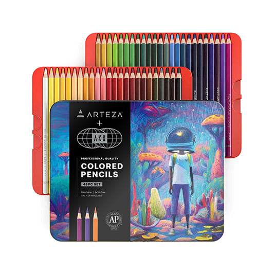 Aku Artist Grade Colored Pencils, Set of 48